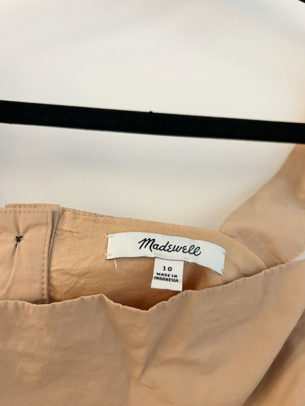 Madewell Button-Back Tiered Midi Sundress in Earthen Sand Size 10 - Picture 7 of 8